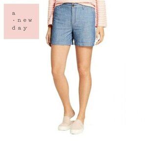 A NEW DAY Women's High-Rise Chambray‎ Chino Short